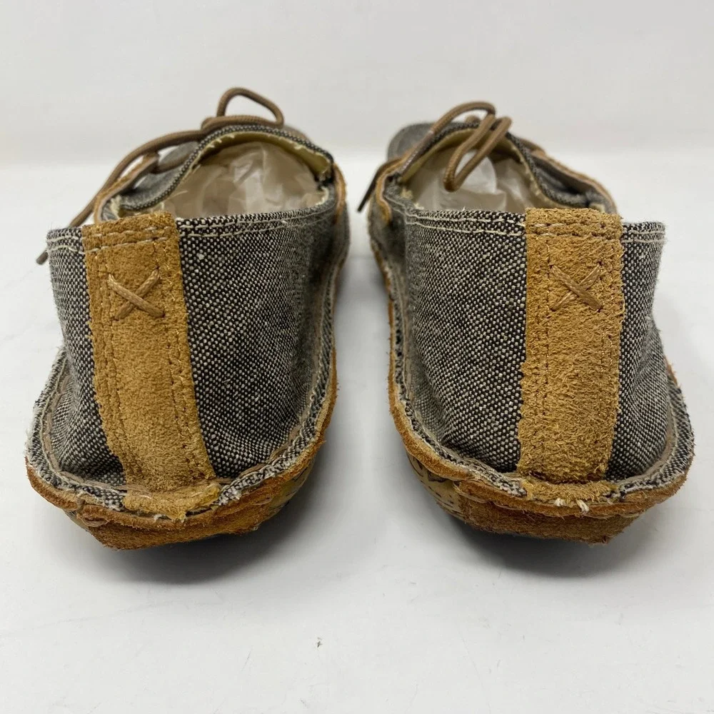 Twisted X Mens 9M Loafers Brown Canvas Leather EcoTWX WLW0001‎ Casual Moccasins